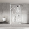 Paravan dus walk-in Aqua Roy &reg; White, model Atlas alb, sticla 8 mm clara, securizata, anticalcar, 140x195 cm