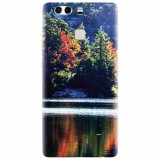 Husa silicon pentru Huawei P9 Plus, Lake Minnewaska Autumn