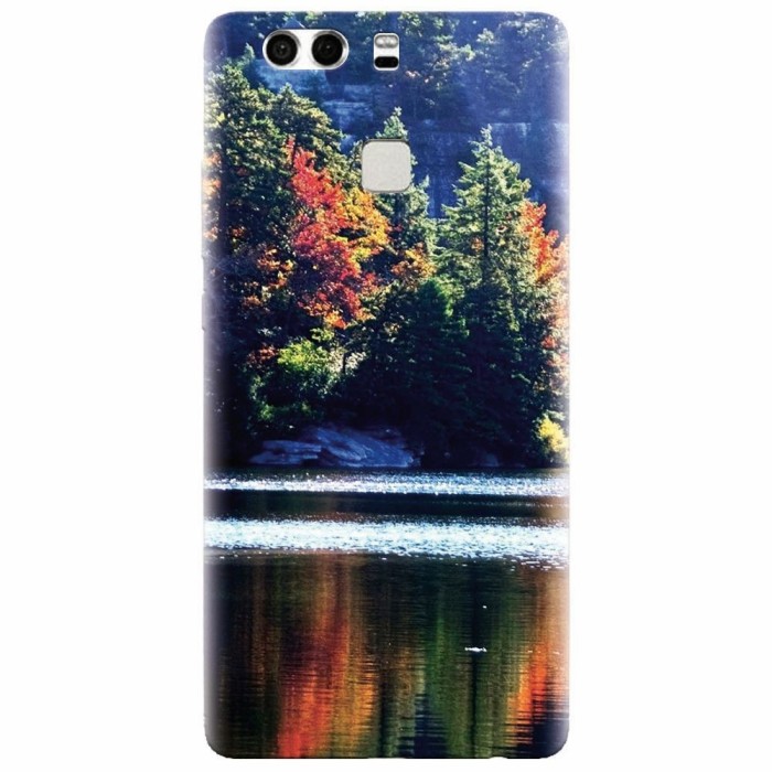 Husa silicon pentru Huawei P9 Plus, Lake Minnewaska Autumn