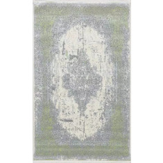 Covor VICTORIE ANDRA 37046A, polipropilena/poliester, verde/gri, 125 x 200 cm