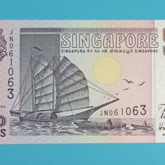 Singapore 2 Dollars 1990 'Tongkang (varianta mov)' UNC serie: JN061063