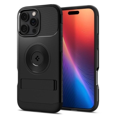 Husa pentru iPhone 16 Pro Max - Spigen Slim Armor MagSafe - Black foto
