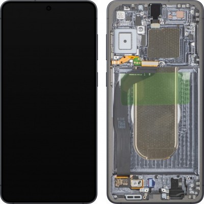 Display cu Touchscreen Samsung Galaxy S25 Edge S937, cu Rama, Negru (Titanium Jetblack), Service Pack GH82-37224C foto