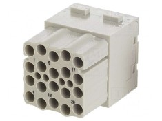 Conector HDC modul mamă Han-Modular PIN 20 fără contacte
