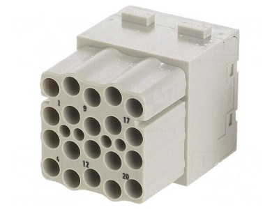 Conector HDC modul mamă Han-Modular PIN 20 fără contacte foto
