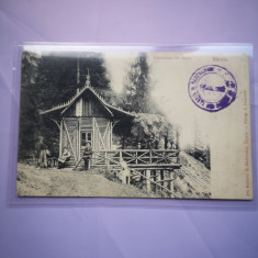 Carte postala Sinaia, Pavilionul Sft. Anna, 1908, circulata