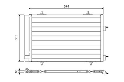 VALEO 814365 Condensator, climatizare foto