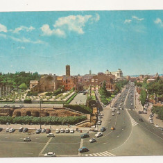 IT2-Carte Postala-ITALIA - Roma, Via dei Fori Imperiali ,circulata 1976