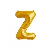 Balon Folie Litera Z Auriu - 40 cm