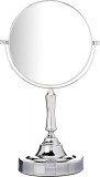 Oglindă de cosmetică Sler, cromată, de 6 inchi, pivotantă pe două fețe, cu mărir, Oem