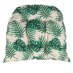 Perna pentru scaun Bamboo, 45 x 50 cm, imprimeu frunze