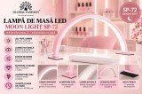 Lampă de masă, Led Moon Light SP-72, Semicirculară, culoare roz