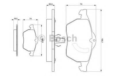 Set placute frana,frana disc OPEL ASTRA G Hatchback (F48, F08) (1998 - 2009) BOSCH 0 986 424 360 foto