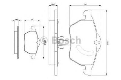 Set placute frana,frana disc OPEL ASTRA G Hatchback (F48, F08) (1998 - 2009) BOSCH 0 986 424 360 foto