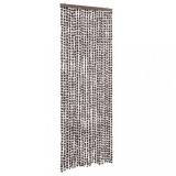 Cumpara ieftin Perdea pentru insecte, maro si alb, 90x200 cm, chenille