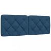 Gossi perna pentru tablie de pat, albastru, 120 cm, material textil