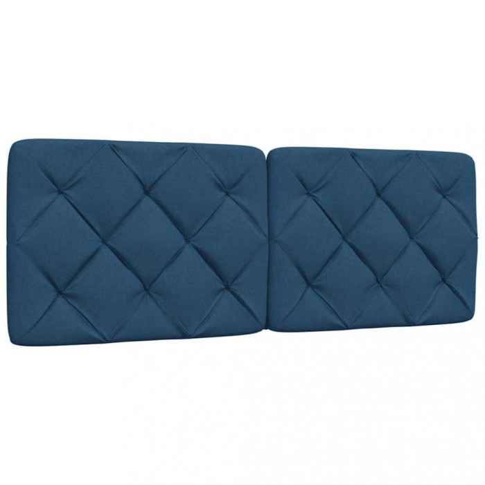 Gossi perna pentru tablie de pat, albastru, 120 cm, material textil