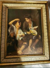 Tablou pictat in ulei pe placaj foto