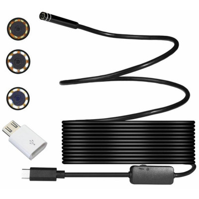 Camera endoscopica de inspectie, waterproof, 5,5mm, conectare Android/Windows prin USB-C, lungime cablu 5m FAVLine Selection foto