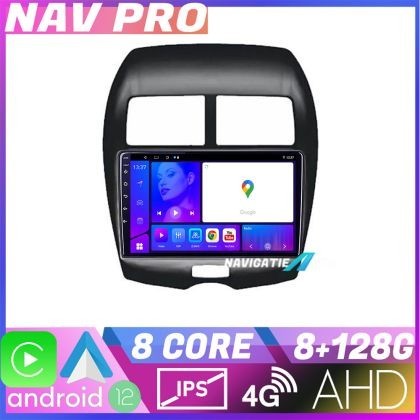 Navigatie Mistubishi ASX KIT 026 EDOTEC-LITE Android Ecran 720P Octa Core 8 128 Carplay CarStore Technology