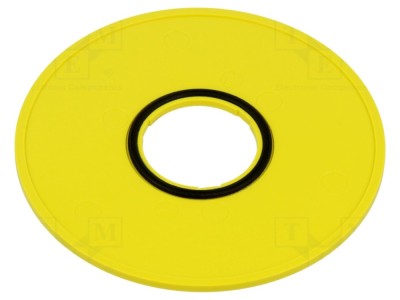Tăbliță descriptivă plastic galbenă 75mm foto
