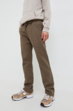 Hollister Co. pantaloni de trening culoarea verde, neted, Hollister Co.