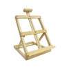 Sevalet Pictura Lemn Daco, Inaltime Ajustabila 64cm, 30.5x38/64cm, Pliabil, 7 Trepte Inclinare, Panza Max 58cm, Natur
