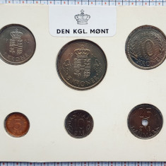 Set monetarie 1982 Danemarca 5, 10, 25 ore 1, 5, 10 kroner 1982 UNC - M01