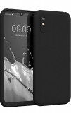 Huse silicon antisoc cu microfibra pentru Xiaomi Redmi 9A 4G Negru, Husa