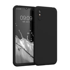 Huse silicon antisoc cu microfibra pentru Xiaomi Redmi 9A 4G Negru