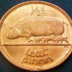 Moneda 1/2 PENNY - IRLANDA, anul 1966 *cod 1422 B = UNC LUCIU DE BATERE