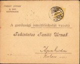 A504 Plic cu antet Vaday J&oacute;zsef tanit&oacute; (&icirc;nvățător), Oradea, 1900