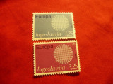 Serie Iugoslavia 1970 - Europa CEPT , 2 valori, Nestampilat