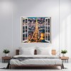 Folie imprimata color pentru decor perete locuinta, dimensiune 125 x 110cm, model: VIEW TO HAVEN 18, AVEX