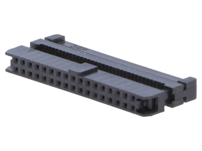Conector IDC mamă 34 pini aurit
