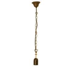 Baza si lant din fier auriu pentru lustra Tiffany, 60W, 130 cm