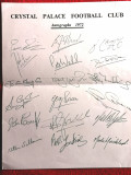 Scrisoare (autografe-printate) - CRYSTAL PALACE FC (anul 1972)