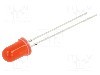 Dioda LED, 5mm, ro&amp;#351;ie, 220...330mcd, 1mA, 1,8...2,2V, OPTOSUPPLY - OSR5PA5B64A-1MA