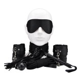 Bound to Play Beginner&rsquo;s Bondage Kit Black (8 Piece)