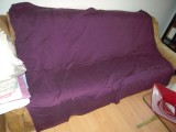 Husa eleganta din bumbac pentru patura, pilota 135x180 de culoare mov, NOUA