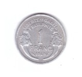 Moneda Franta 1 franc 1949, fara litera, stare buna, curata