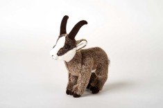 Jucarie Capra gri de plus 22cm, tap de plus nat geo