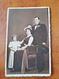 Fotografie tip Carte Postala, foto de familie 1938, necirculata