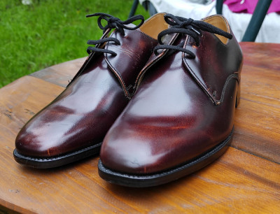 Pantofi clasici vintage din piele made in Britain, marca Saxone mărime 41 foto