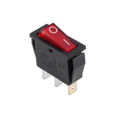Intrerupator IRS-101 3 pini ON-OFF cu retinere 16A 250VAC bec rosu