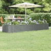 Gossi strat inaltat gradina gri 296x80x36cm otel vopsit electrostatic