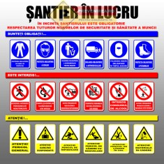 Panou pentru santier in lucru foto
