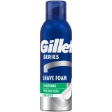 Spuma de ras calmanta Gillette Series cu Aloe Vera, 200 ml