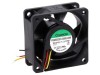 Ventilator axial DC 24V 60x60x25mm 61,16m3/h 44dBA cu bilă