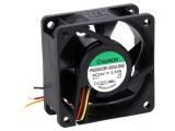 Ventilator axial DC 24V 60x60x25mm 61,16m3/h 44dBA cu bilă